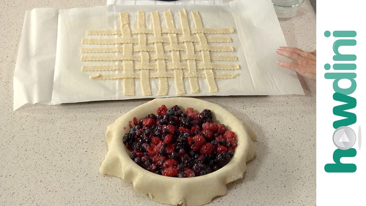 How to make a pre-fab lattice pie crust