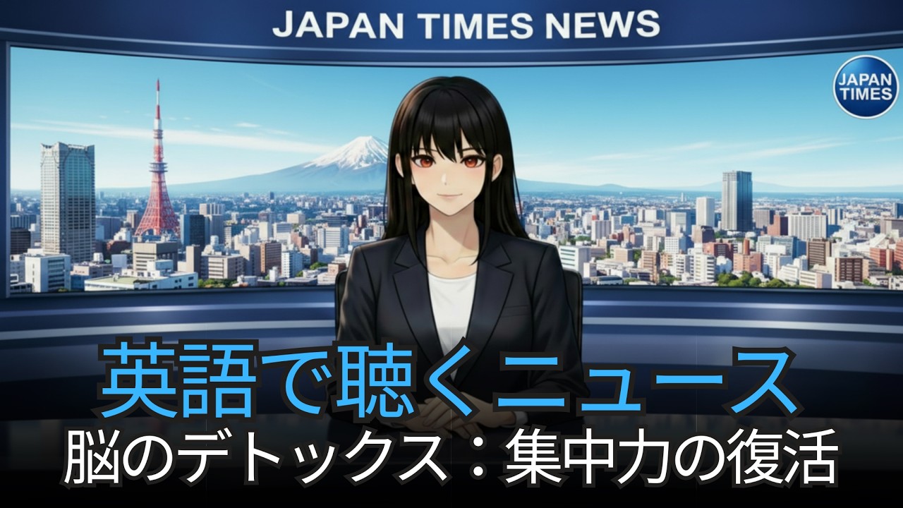 英語リスニング練習 | 初心者のための英語ニュース：集中力を取り戻す、脳のデトックス 🔥