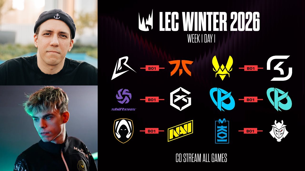 LEC WINTER 2026 | ALL GAMES | Avec VTO midlaner professionnel |