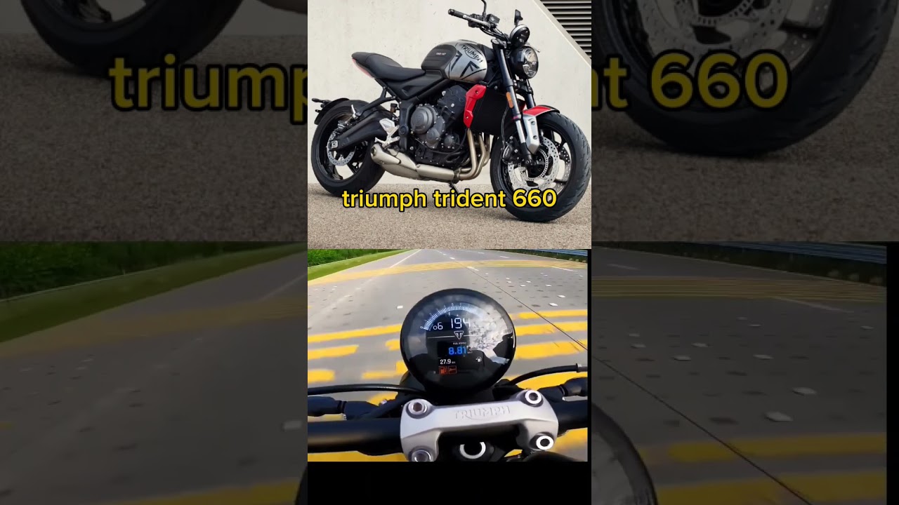 triumph trident 660 Top speed