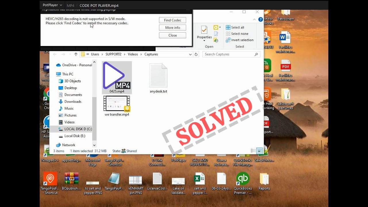 HEVC H265 Decoding is not supported in SW mode Resolved: PotPlayer
