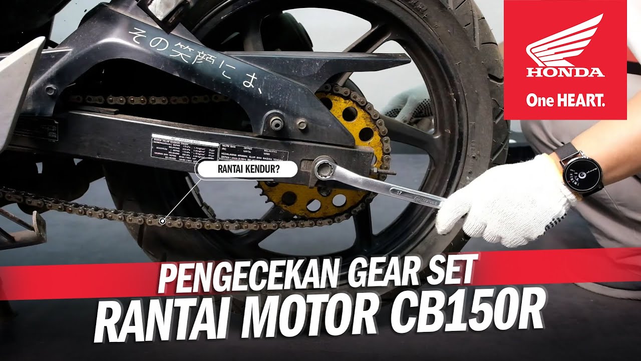 Tutorial Cara Mengecek Gear Set Rantai Motor Honda CB150R #hondacengkareng #honda #gearset #cb150r