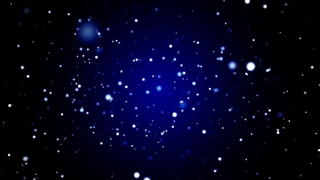 Blue Background With Snow Particles Falling Video Clip, No Copyright | Various Background Clips