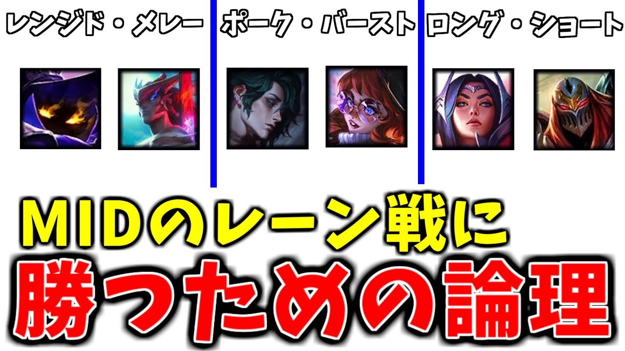 【LoL】レーン戦に挑む際に必須な考え方【MID編】