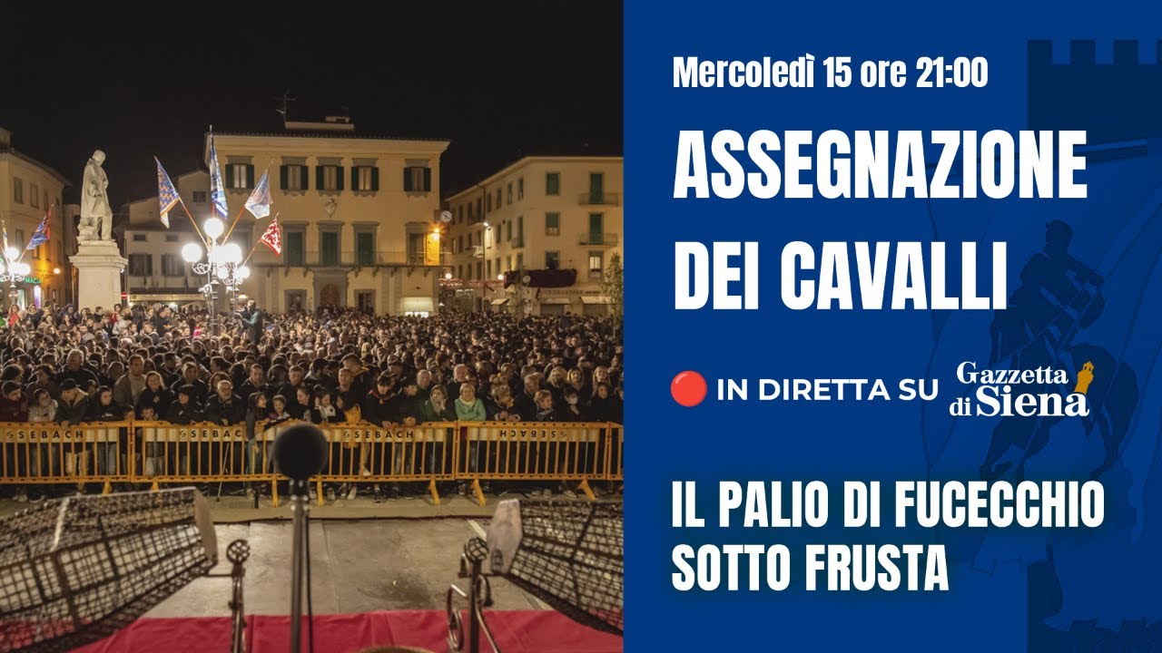 🔵 Palio di Fucecchio, Sotto Frusta - Assegnazione dei cavalli