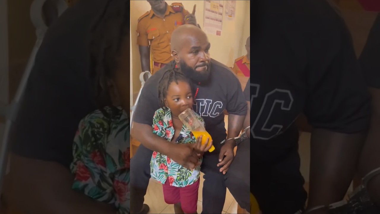 Eddy Mutwe akabye after seeing his baby in court #shorts