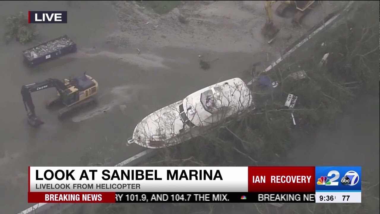 NBC2: Aerial Coverage of Sanibel Causeway washout