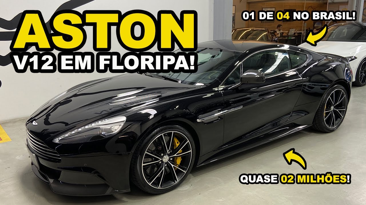 Um ASTON MARTIN V12 que tem só QUATRO UNIDADES no BRASIL! Vanquish na Nord Sportwagen!