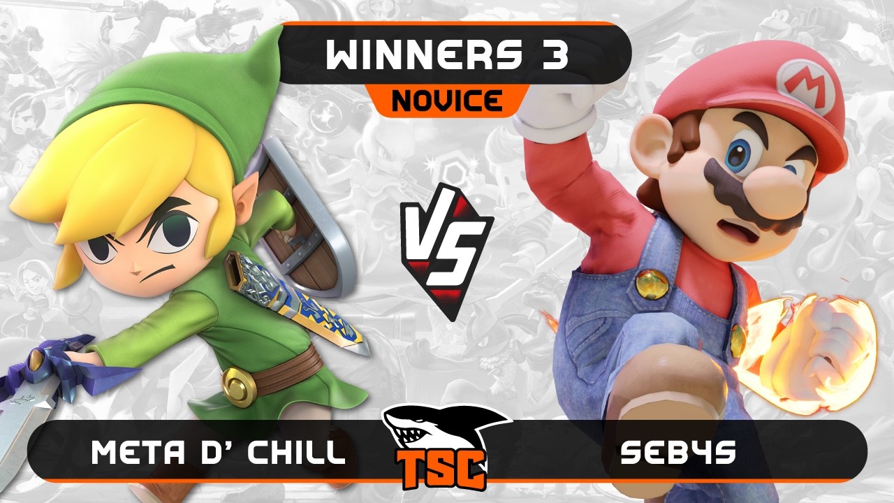 Meta D' Chill (Toon Link) vs Seb4s (Mario) - Real Novice - SSBU