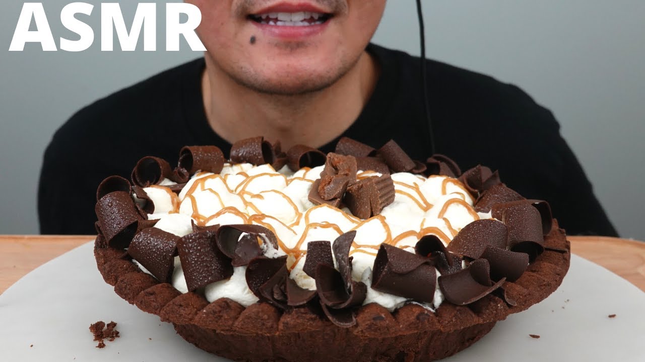 ASMR | Chocolate Peanut Butter Pie | The Hangry Mole