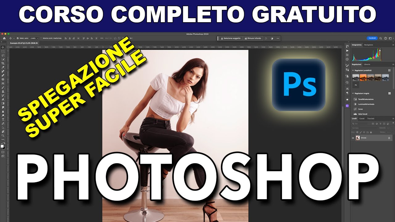 CORSO GRATUITO DI PHOTOSHOP: dalle basi all'avanzato con spiegazioni super comprensibili!