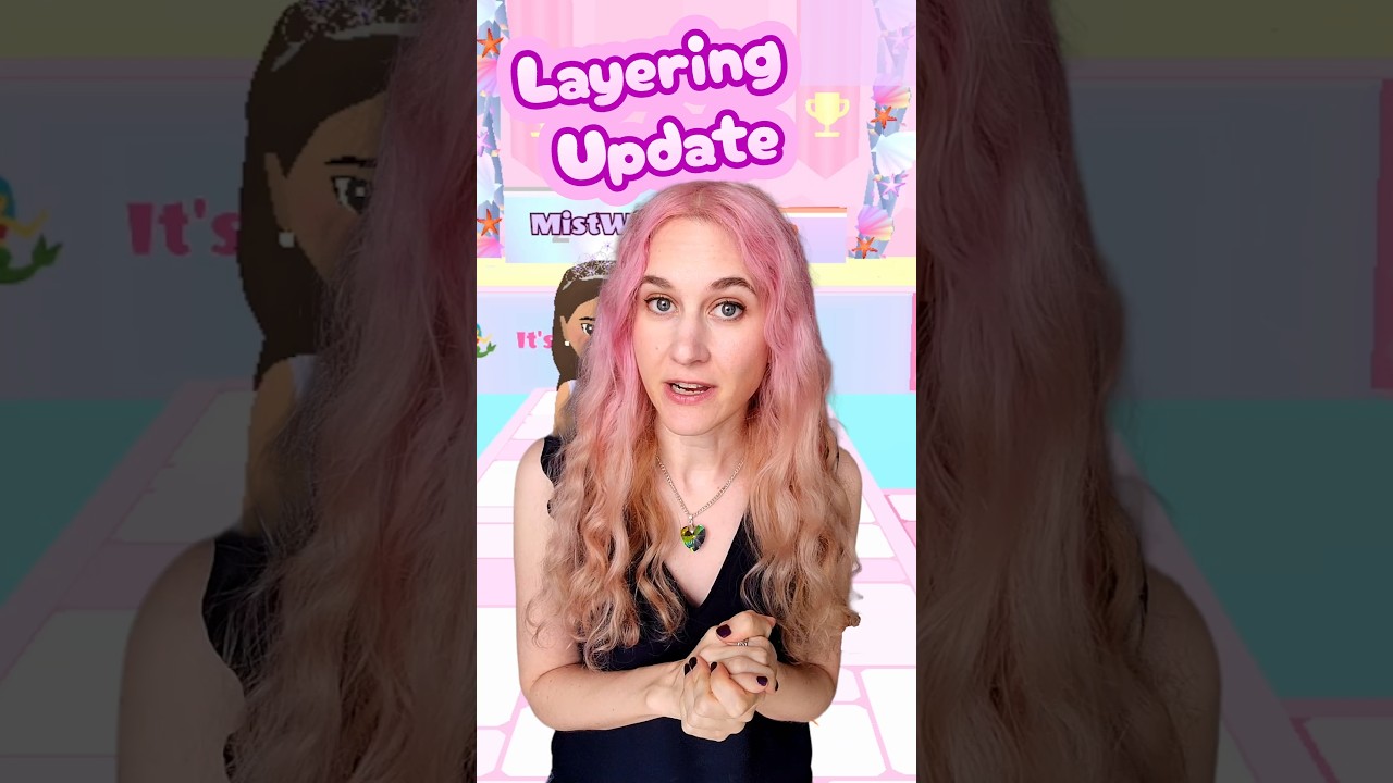 Dev update 👩🏼&zwj;💻Working on layering + ideas for our community name? #vorellasdressup #poki #pokigames