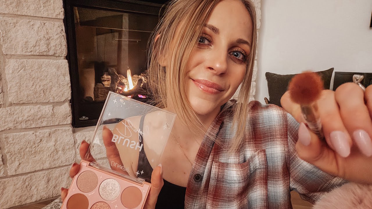 ASMR Doing Your Eyeshadow 💄 Personal Attention Friend Makeup Roleplay (Whispered)