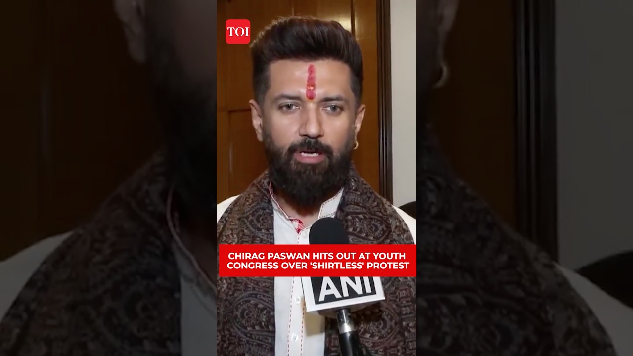 Chirag Paswan Slams Youth Congress Protest At AI Summit, Calls Party &lsquo;Hopeless&rsquo;