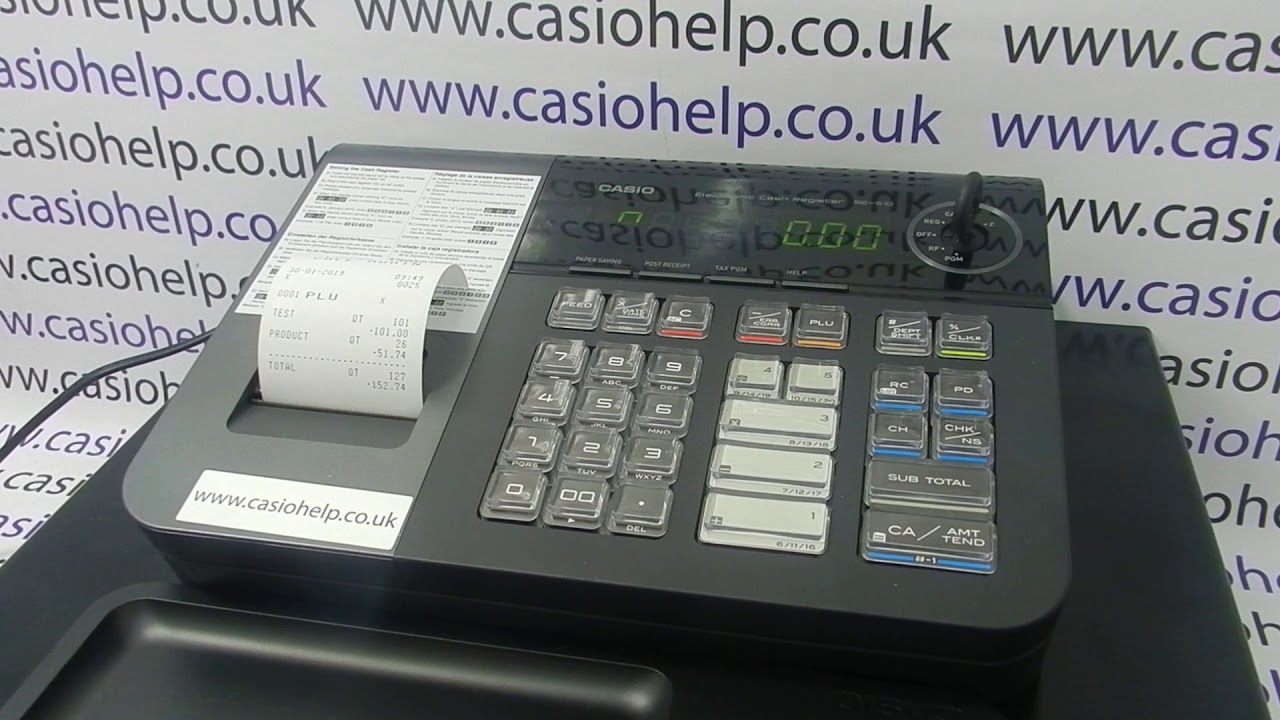 How To Take A PLU X Or Z Report On The Casio SES10 PCRT280 Cash Register