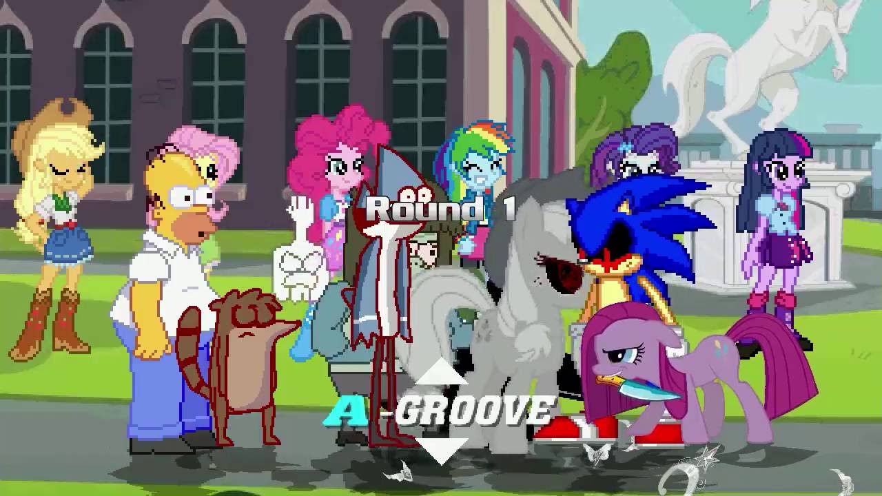 AN Mugen Request #678: Rigby,Homer,Mordecai,MuscleMan VS Sonic.exe,Pinkamena,Zalgojack,EvilT.Sparkle