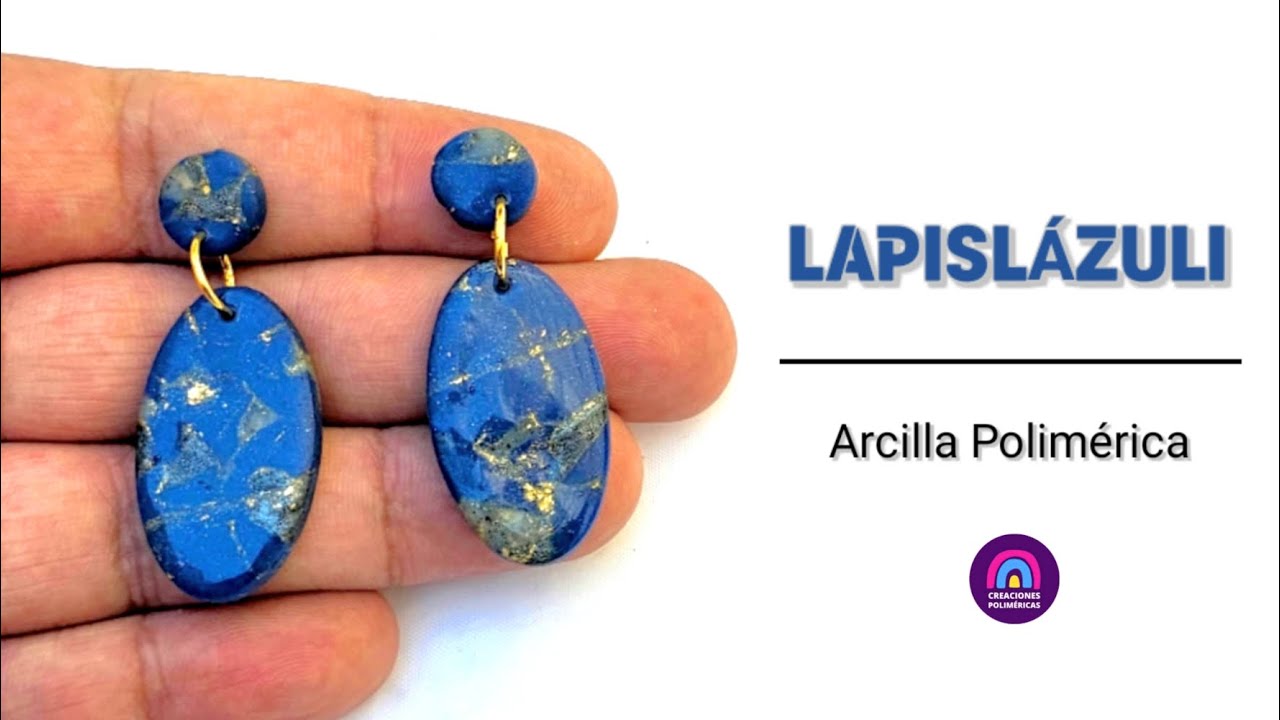 Cómo hacer PIEDRA LAPISLÁZULI con Arcilla Polimérica | Creaciones Poliméricas