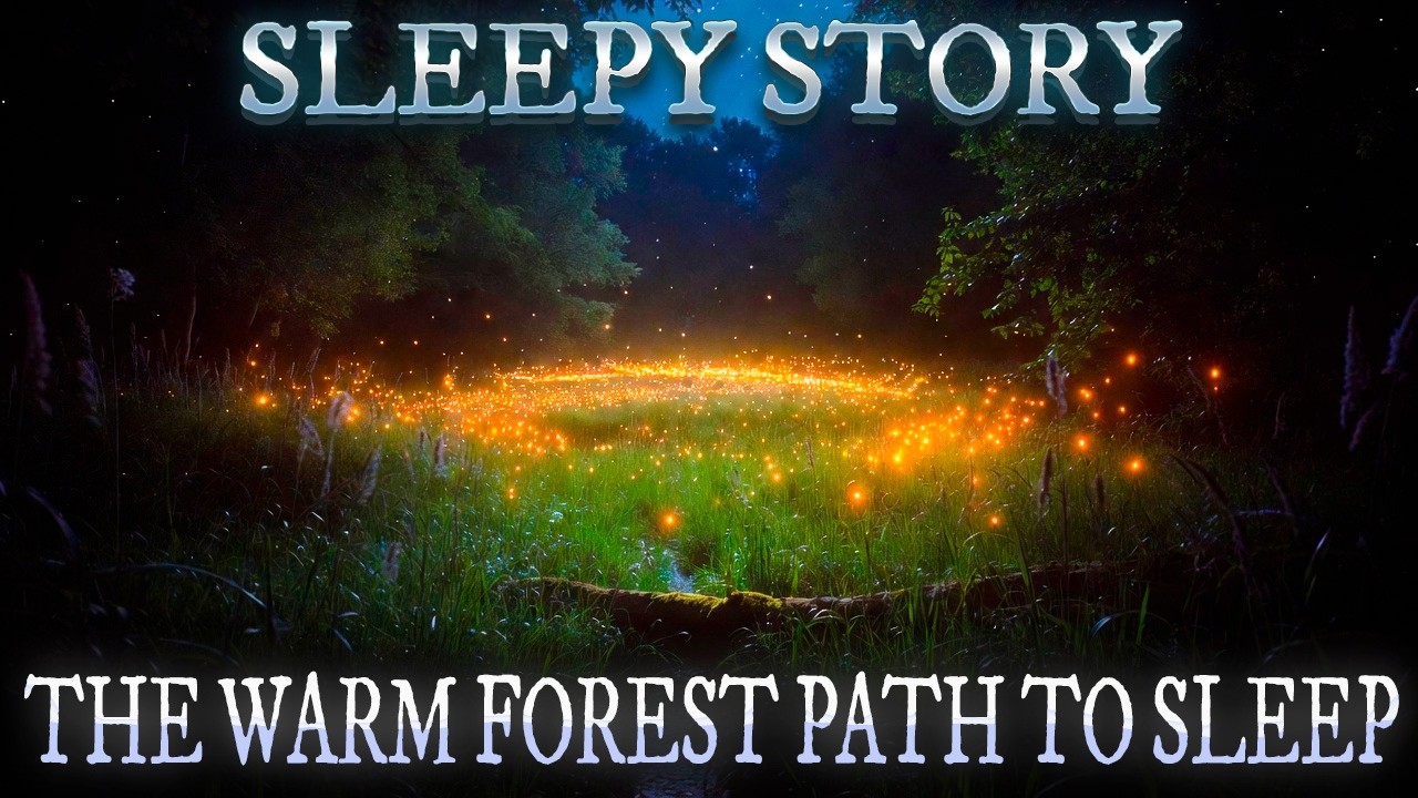 Summer Night with Fireflies in Forest Clearing | Binaural ASMR | Nothing much happen | Black screen
