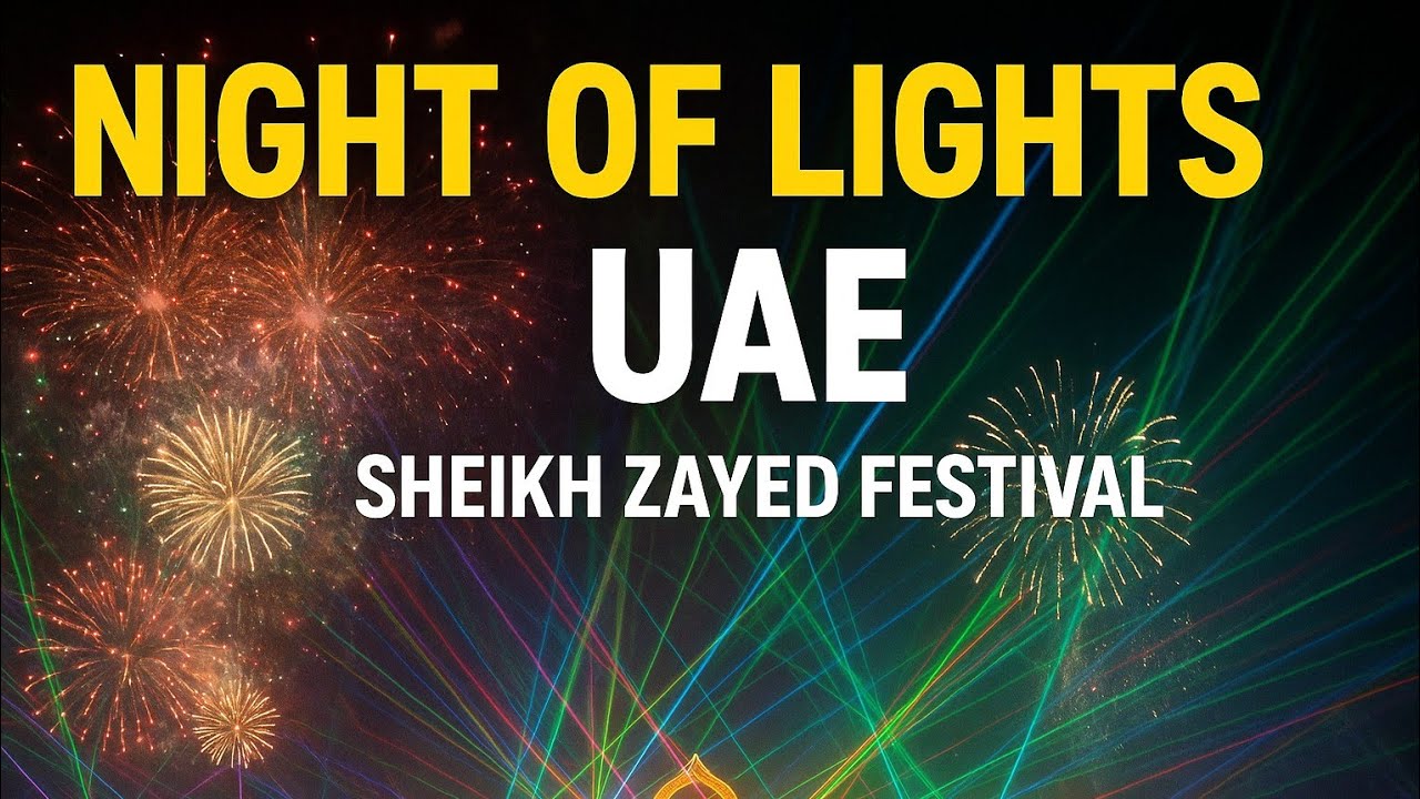 UAE National Day 2025 Fireworks & Laser Show at Sheikh Zayed Festival