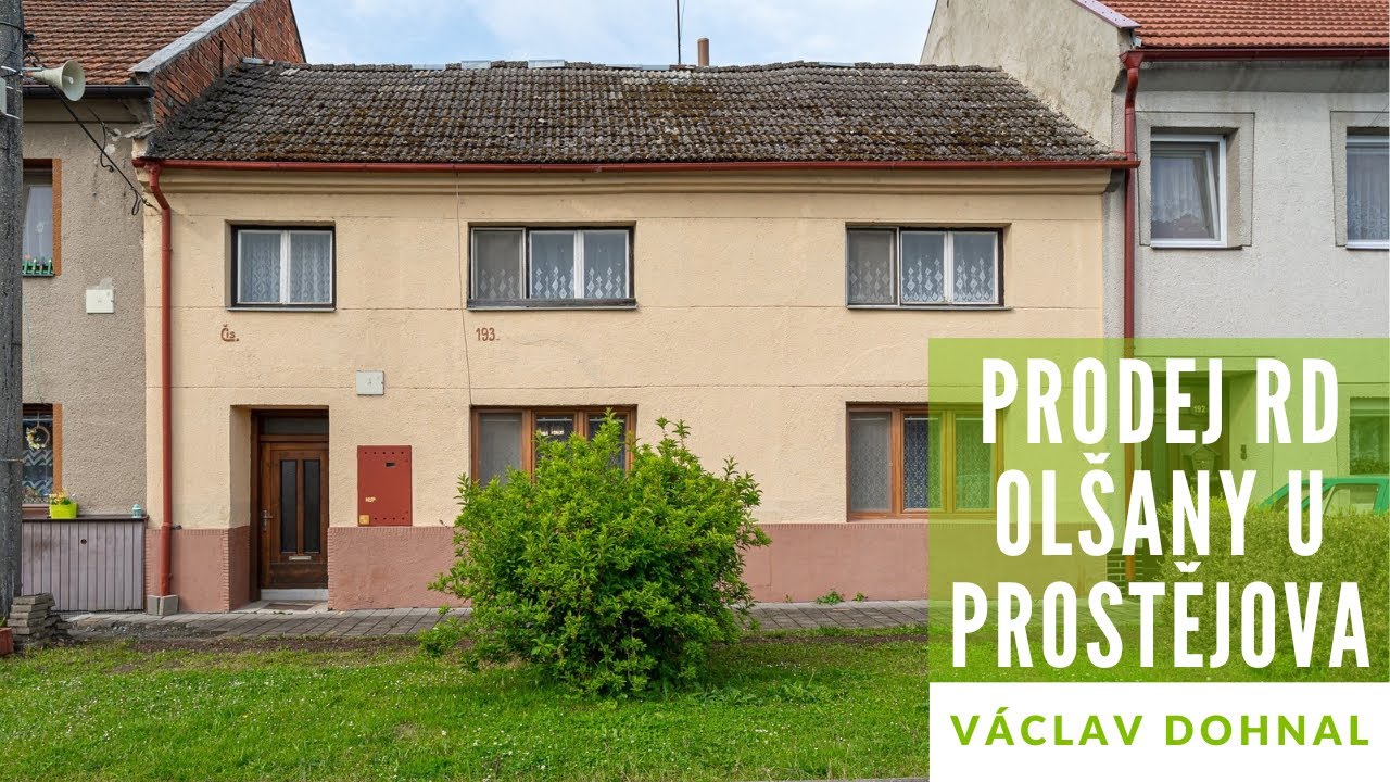 PRODANO - Kouzelné místo s domem v Olšanech u Prostějova – klid, prostor a velký potenciál