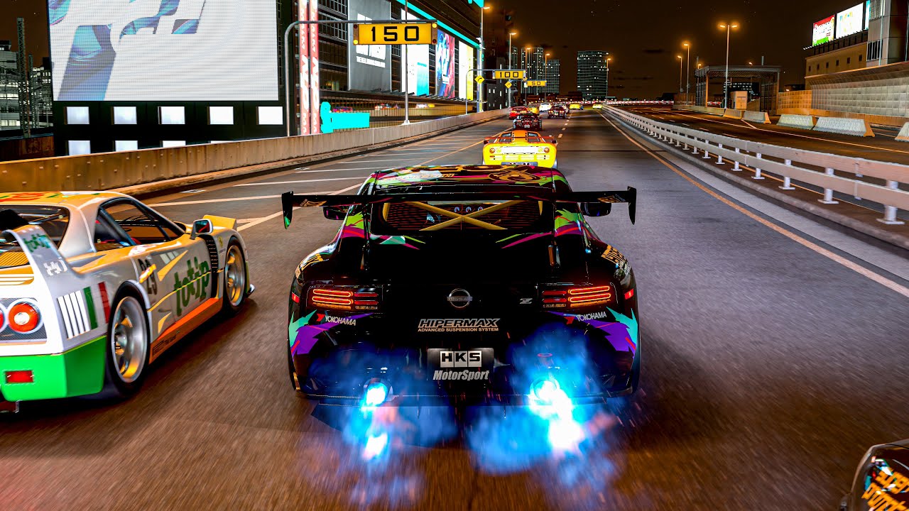 Raging the Tokyo Expressway in a BRUTAL Z Performance (400z) | Gran Turismo 7 [PS5 4K]