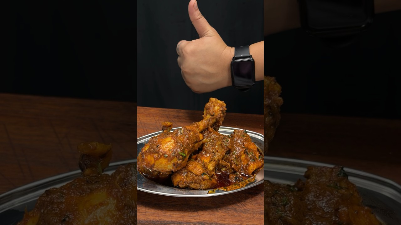Restaurant Style Chicken Curry ASMR Cooking #shorts #crunchytreats #asmr #food #cooking #nonveg
