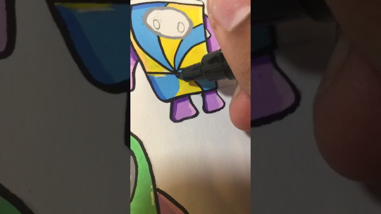 Drawing Fall Guys Characters | Part 4 #posca #art #fallguys #shorts