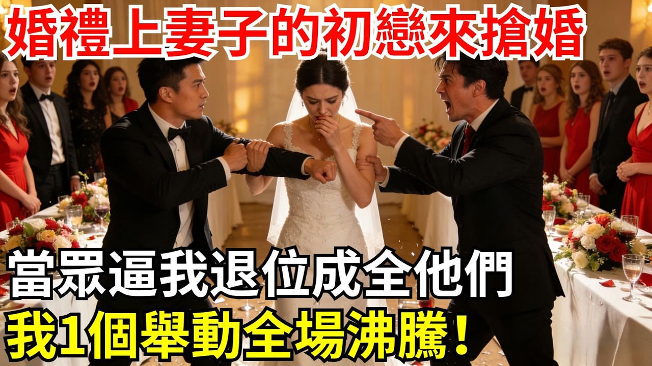 婚禮上妻子的初戀來搶婚，當眾逼我退位成全他們，我1個舉動全場沸騰！#故事#情感