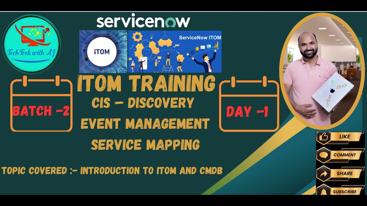 ITOM Training - CIS - Discovery and CMDB  || Batch 2 || Day 1 || Introduction to ITOM and CMDB