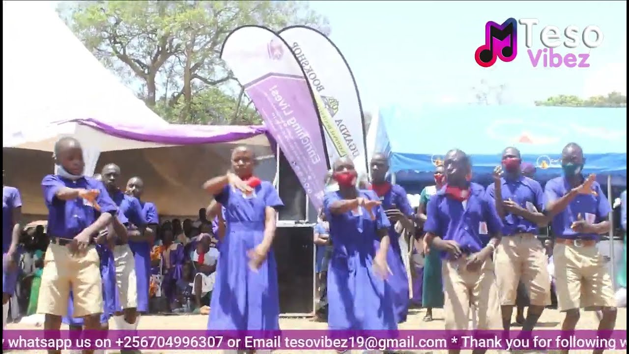 Ngora School of the deaf performing a special song during consecration of Rev Okwi Michael Esakahn