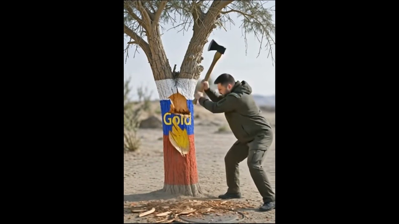 Putin&rsquo;s strategy for Zelensky 😂 &ndash; gold tree offer! #funny #putin #comedy
