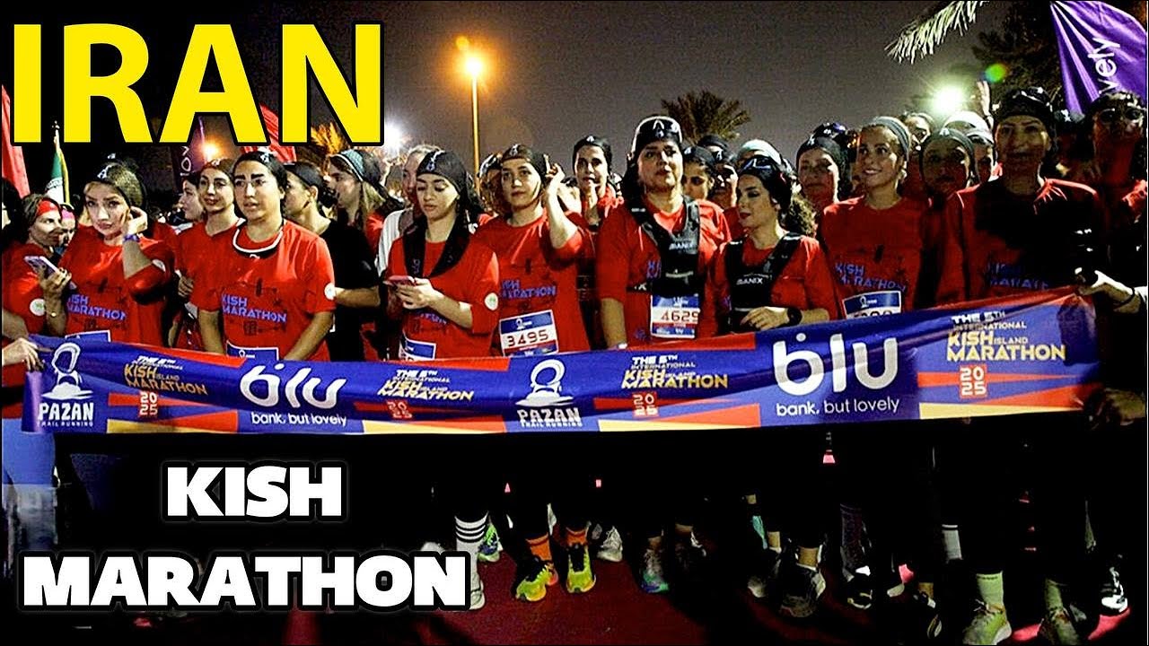The largest and most controversial marathon in Iranian history on Kish Island!!🇮🇷