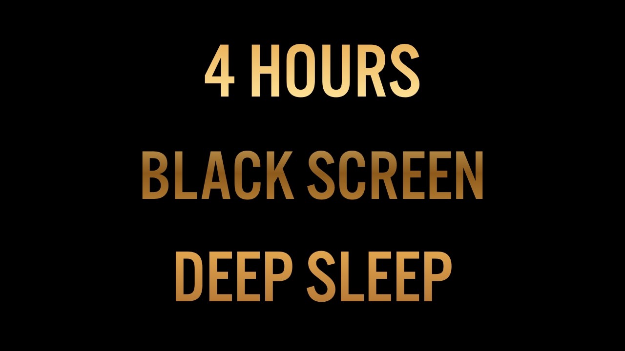 Brown Noise for Deep Sleep | Calm Your Mind & Let Go | 4 Hours | Black Screen