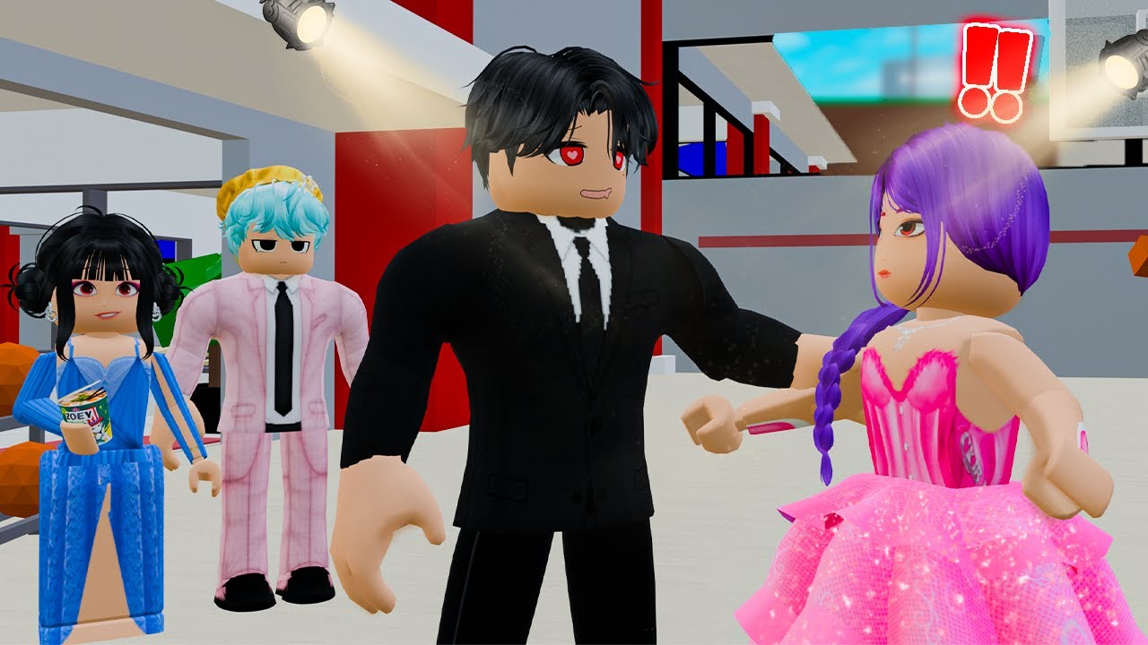 LA PREMIÈRE DANSE DE JINU ET RUMI À L'ÉCOLE DE BROOKHAVEN RP ROBLOX