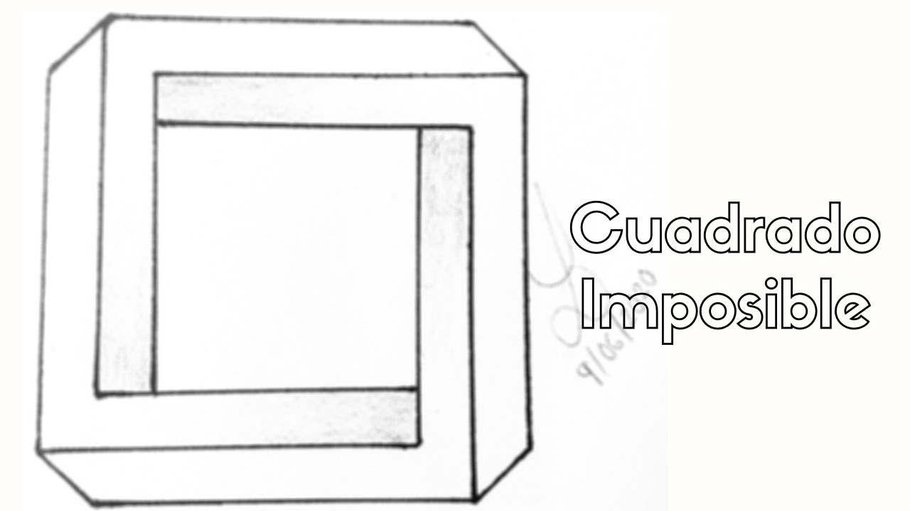 Como dibujar el Cuadrado Imposible ilusion#4 ► Cuadrado Imposible.