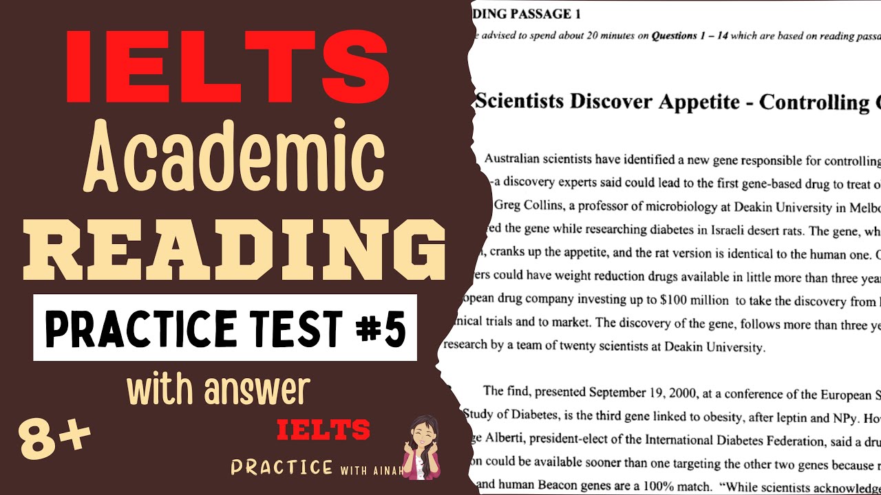 IELTS ACADEMIC READING PRACTICE TEST 5 with answer