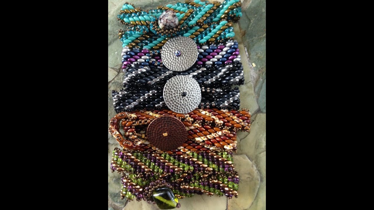 Wrap It Up Bracelet - Diagonal Peyote with SuperDuos