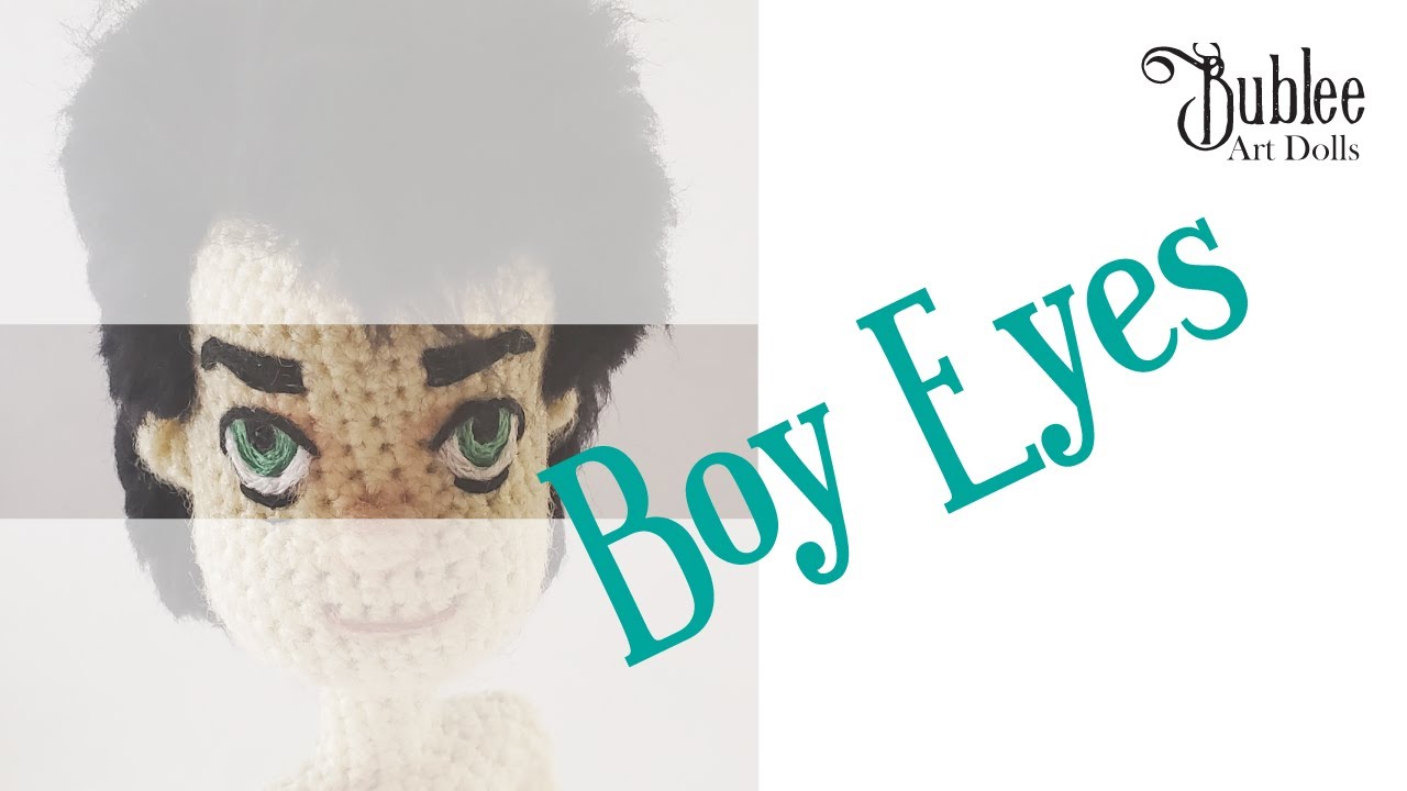 Eyes for Boy Dolls - tutorial