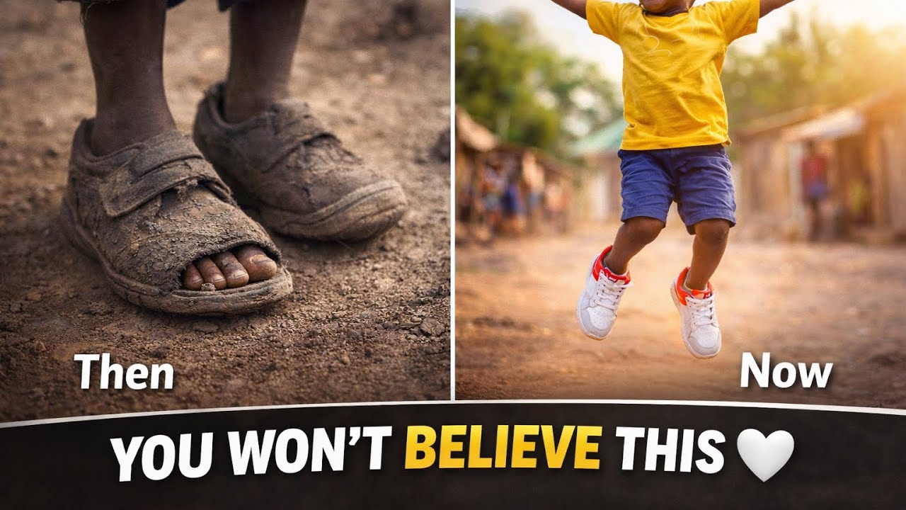From Torn Shoes to Big Smiles! ❤️ A Beautiful Kindness Story by mike and abraham wonders 