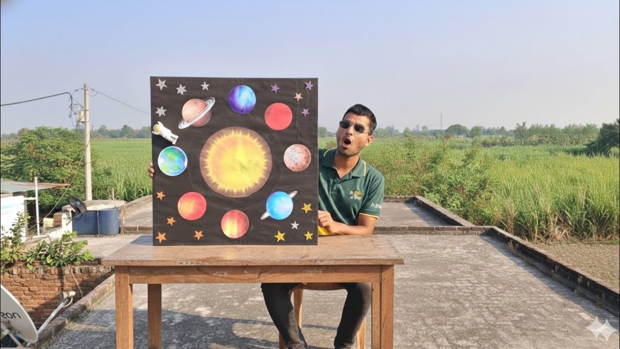 How to Make Solar System Model for science Exhibition |
