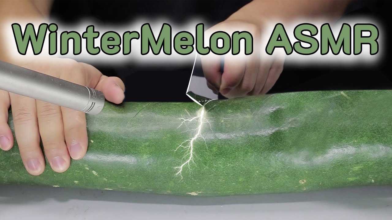 ASMR for Sleep — Peel & Slice WinterMelon | • Dicing • Juicy Crunch — Slices for Sleep