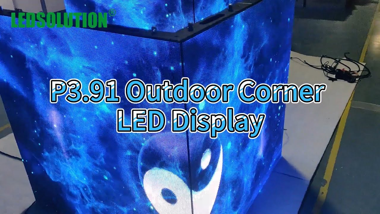 P3.91 Outdoor Corner LED Display