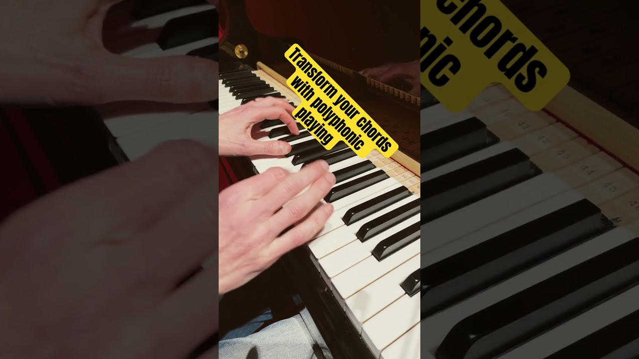 Polyphonic playing #pianolessons #keyboardlessons #pianolessonsforbeginners #keyboardist