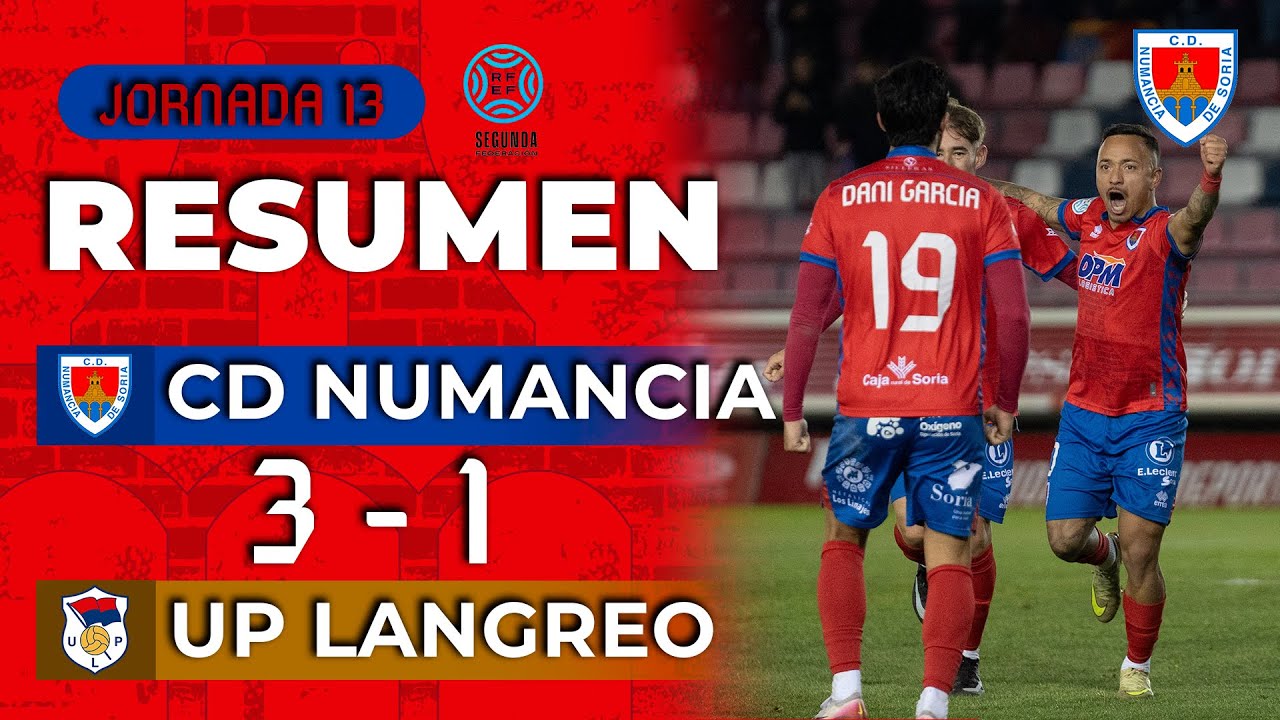 Resumen C.D. Numancia | 3-1 | U.P. Langreo