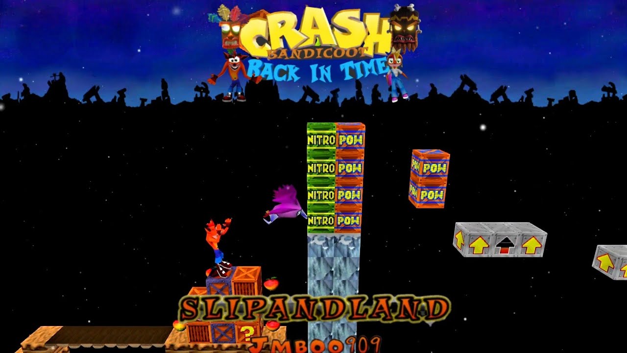 Crash Bandicoot - Back In Time Fan Game: Custom Level: Slip And Land By Jmboo909