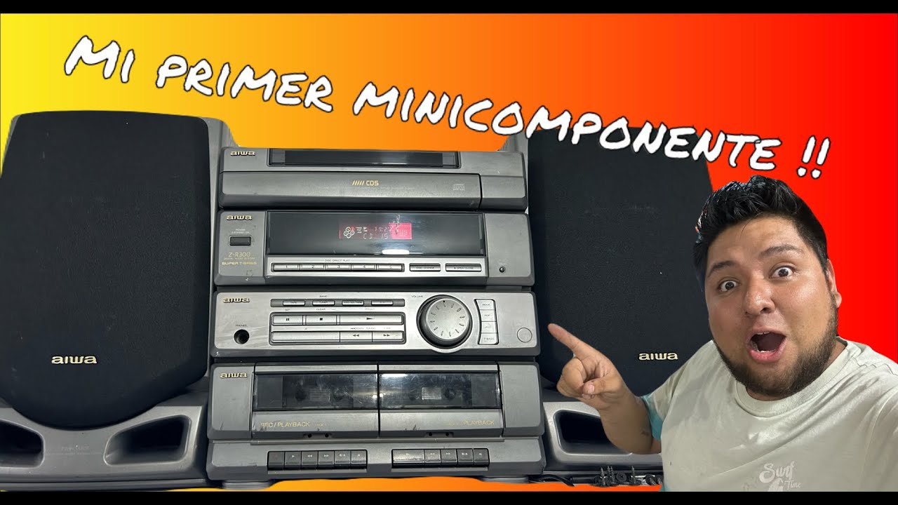 Encontré😮 MI PRIMER minicomponente😭 y lo restaure 🔊 // AIWA ZR300