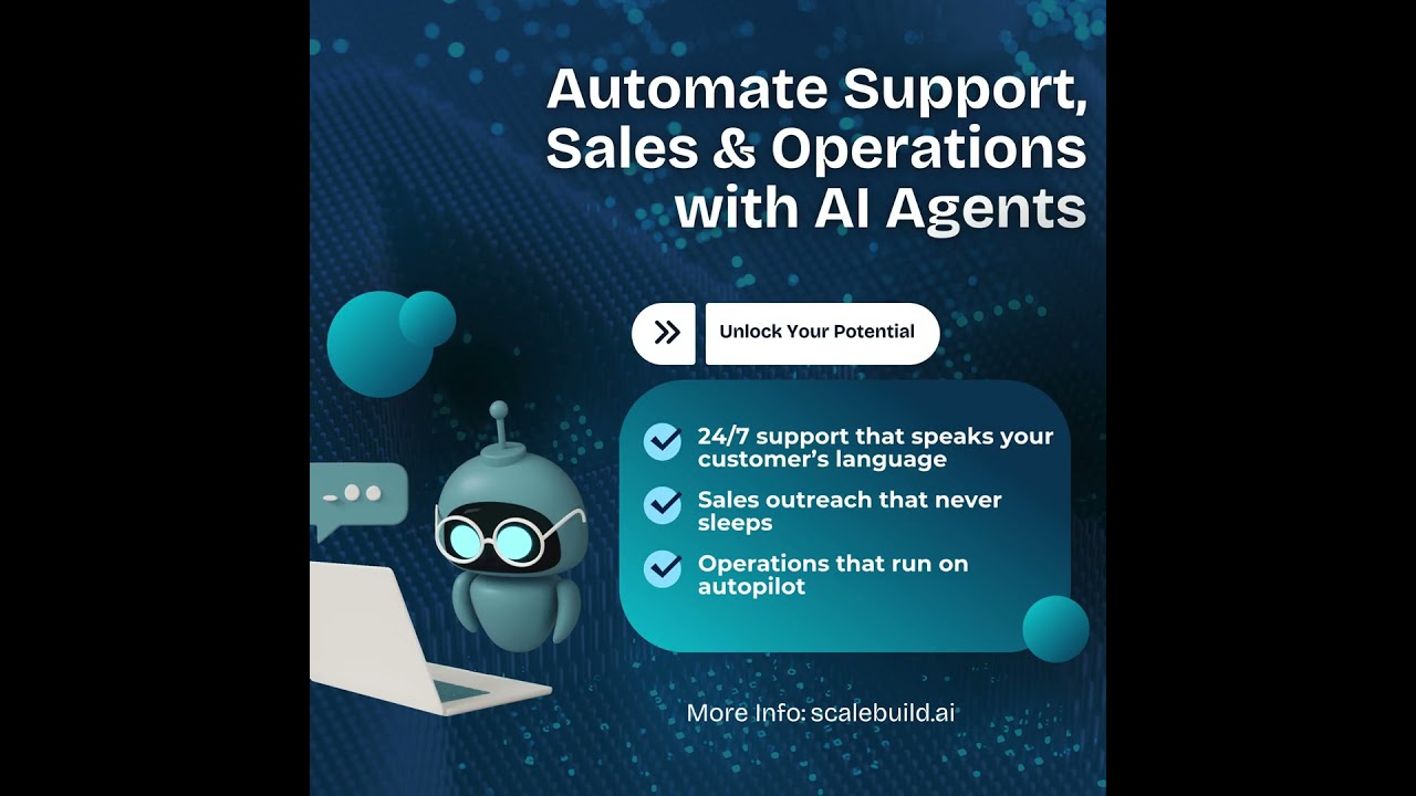 Automate Support, Sales & Operations with AI Agents | ScaleBuild AI