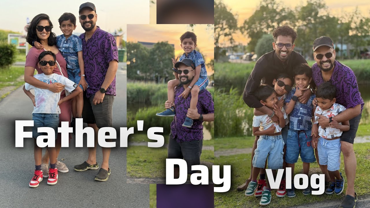 Cute Fathers Day Vlog || Shiv Surprises Achan on Father’s Day 🎁💙 | Piggy Bank Gift + Handmade Card