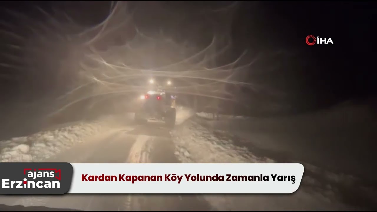 Kardan Kapanan Köy Yolunda Zamanla Yarış