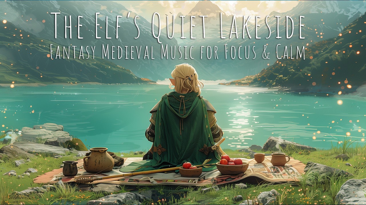 Fantasy Medieval Music for Focus & Calm | The Elf’s Quiet Lakeside Journey
